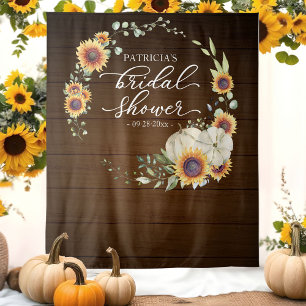 Tenture Décor de fond de mariage avec tournesols et verdur