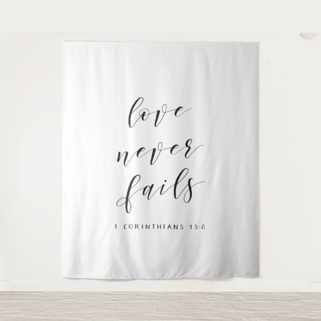 Tenture Décor de fond de mariage chrétien pour cérémonie d (Devant)