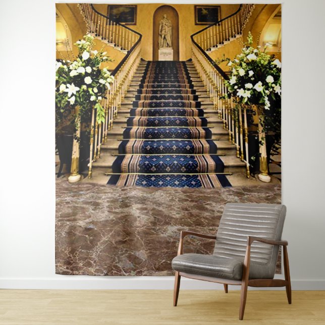 Tenture Décor de fond d'escalier (En situation)