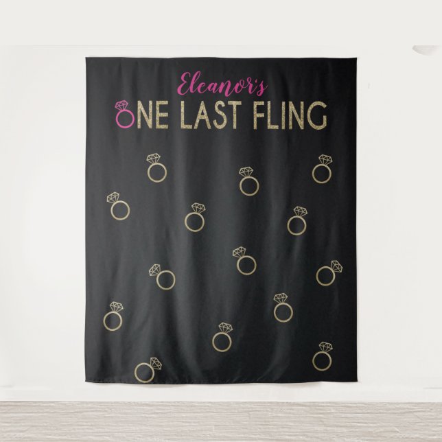 Tenture Décor de fond pour photos de fête de Bachelorette, (Devant)