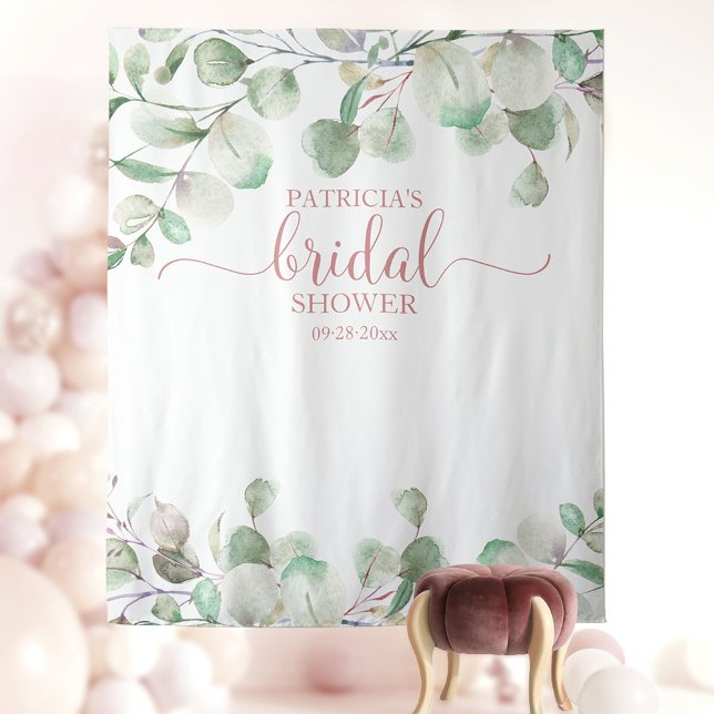 Tenture Décor de fond pour shower de mariée avec verdure p (Créateur téléchargé)