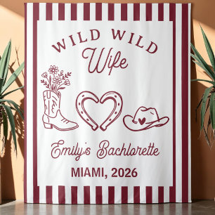 Tenture Décor de fond Western pour l'enterrement de vie de