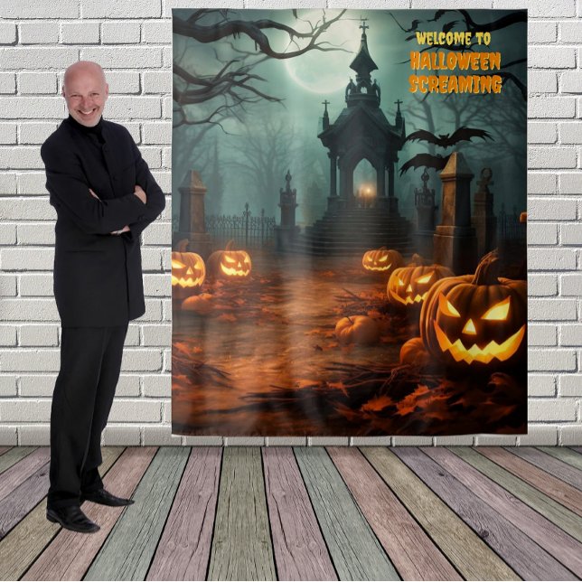 Tenture Décor de scène de cimetière pour Halloween suspend (Créateur téléchargé)