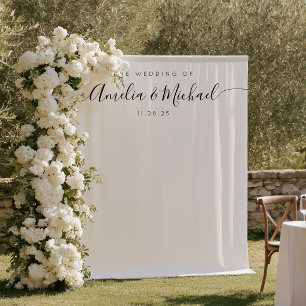Tenture Décor de toile de fond minimaliste pour réception