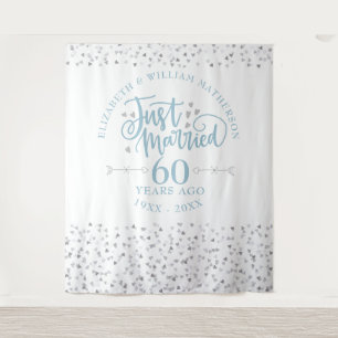 Tenture Décor pour noces de diamant 60 ans de mariage