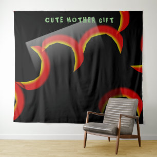 Tenture DECOR_Room_CUTE MÈRE GIFT_BLACK_RMDESIGNFLO55