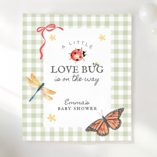 Tenture Décoration de Baby Shower avec un Love Bug Personn