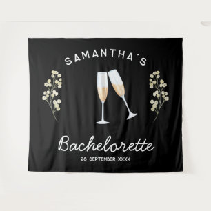 Tenture Décoration de fête de bachelorette au champagne Bo