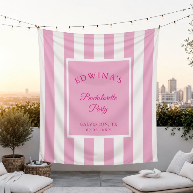 Tenture Décoration de fête de bachelorette côtière de plag (Créateur téléchargé)