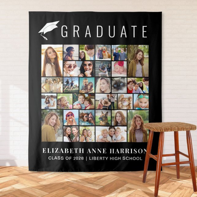 Tenture Décoration de fond de photomaton noir pour 30 phot (Créateur téléchargé)