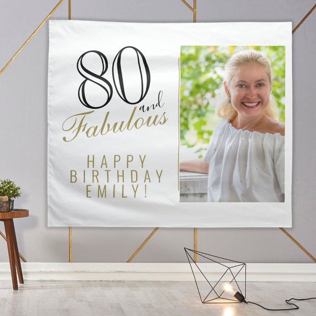 Tenture Décoration de fond pour 80 ans et fabuleux 80e ann (Créateur téléchargé)