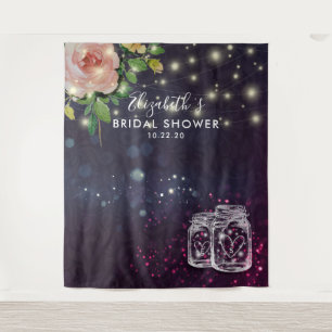 Tenture Décoration de mariage avec lumières de jarres de f