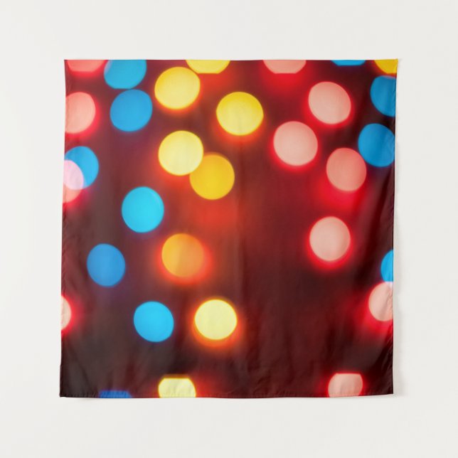 Tenture Defocused christmas lights. New Year bokeh. Abstra (Devant)