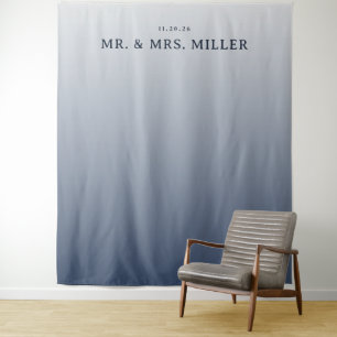 Tenture Dégradé Bleu Serein Minimaliste