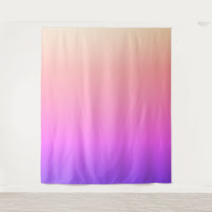 Tenture Dégradé coloré rose pêche et violet qui s'estompe