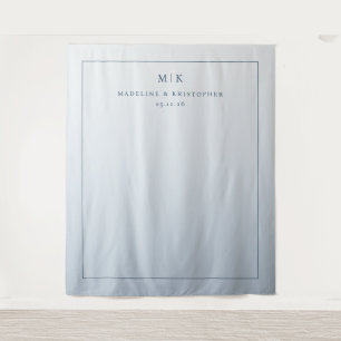 Tenture Dégradé minimaliste bleu calme