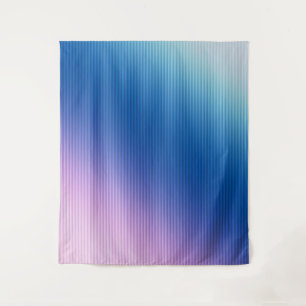 Tenture dégradé rayé bleu rose