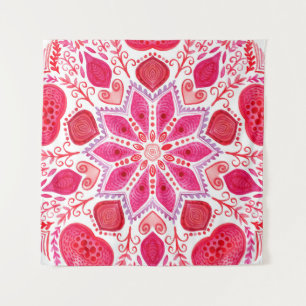 Tenture Dentelle florale : Bordure d'aquarelle Vintage