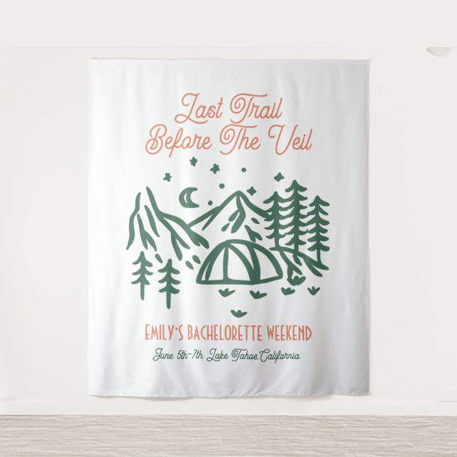 Tenture Dernier sentier avant le week-end Vail Bachelorett (Devant)