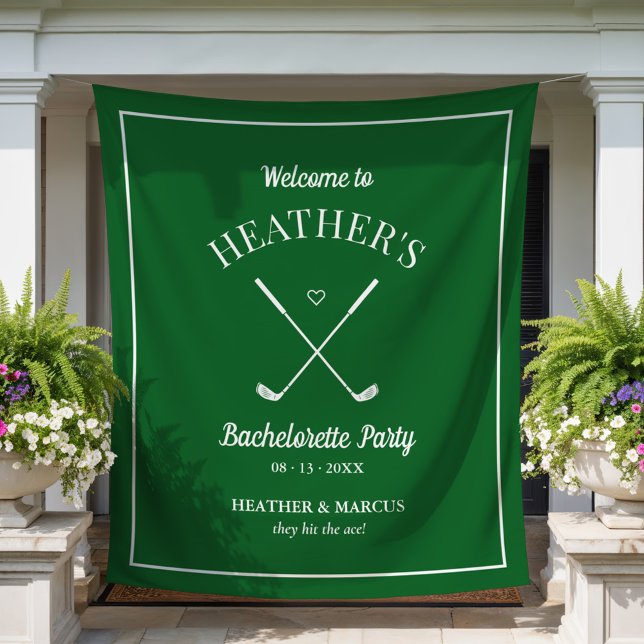 Tenture Dernier Swing avant le golf à bague Bachelorette (Créateur téléchargé)
