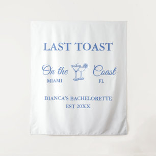 Tenture Dernier Toast sur la côte Beach Bachelorette fête