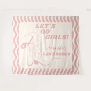 Tenture Dernière Fête de Bachelorette Western Rétro Rodeo