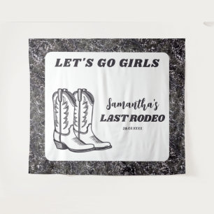 Tenture Dernière Fête de Fiançailles de Cowgirl Western Ro