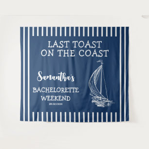 Tenture Dernière Toast de Fête de Bachelorette de Voilier