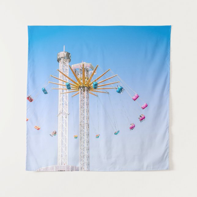 Tenture Des gens font du swing amusement ride (Devant)