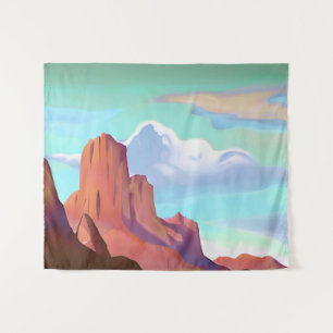 Tenture Désert du Sud-Ouest avec Montagnes Art minimaliste
