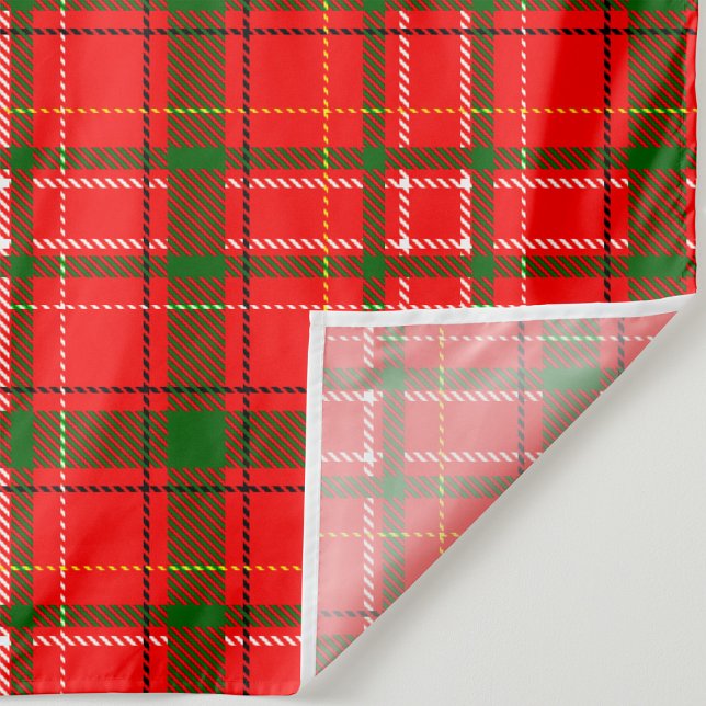 Tenture Design de Motif de Noël Tartan rouge (Créateur téléchargé)