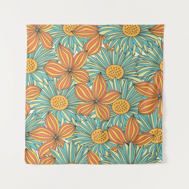 Tenture Design floral incolore (Devant)
