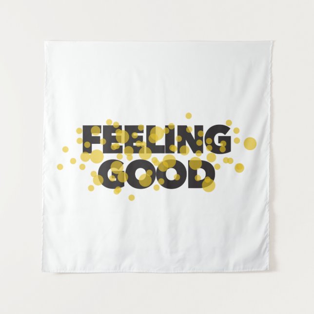 Tenture Design moderne, ludique, gai du Feeling Good (Devant)