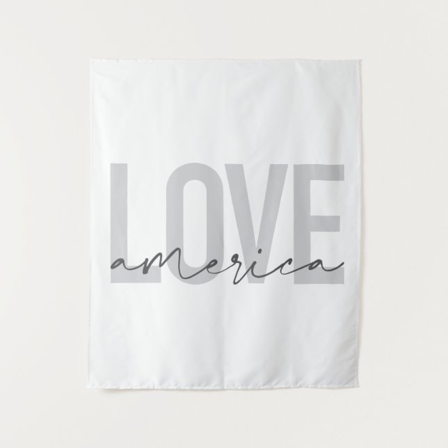 Tenture Design moderne, simple, chic, cool de Love America (Devant)