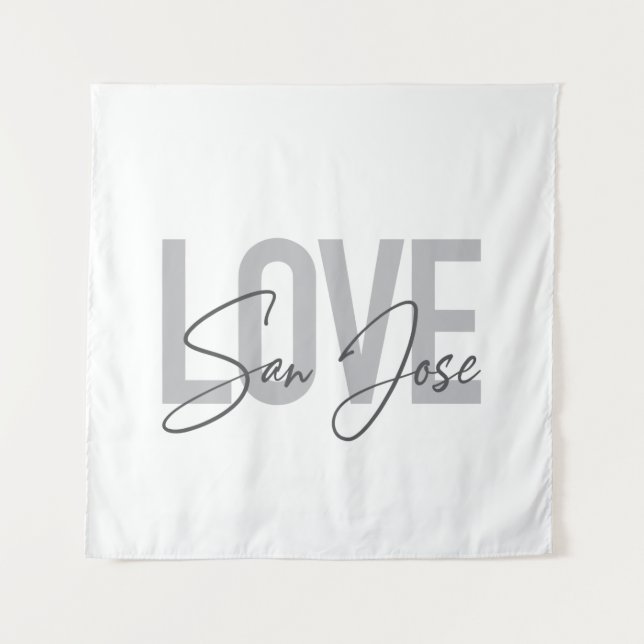 Tenture Design moderne, simple, chic, cool Love San Jose (Devant)