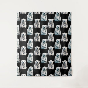 Tenture Design Motif animal de l'ours polaire