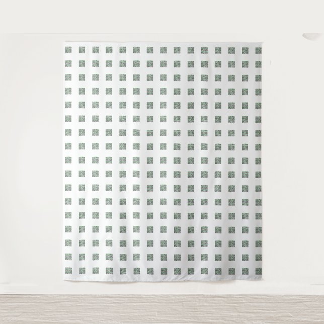 Tenture Design Motif croisé Filigree vert (Devant)