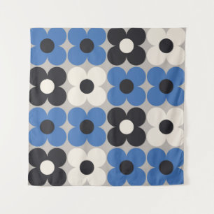 Tenture Design motif floral transparent. Style scandinave