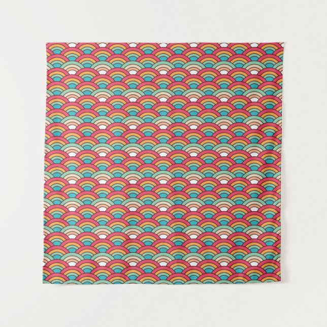 Tenture Design Motif traditionnel sans couture élégant (Devant)