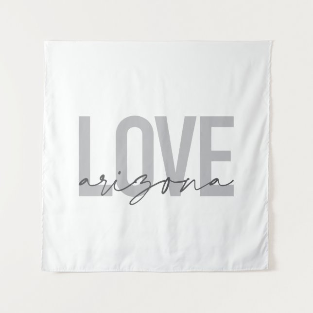 Tenture Design simple, moderne, urbain, cool Love Arizona (Devant)