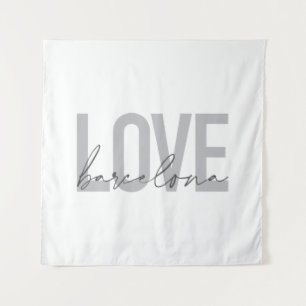 Tenture Design simple, urbain, moderne, cool Love Barcelon