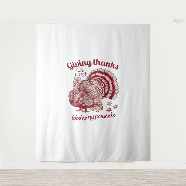 Tenture Dessin de Turquie texturée en Sepia rouge riche su (Devant)