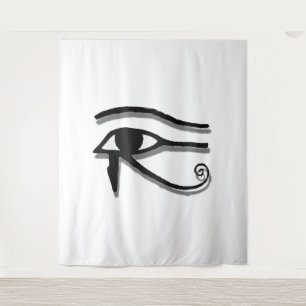 Tenture Dessin D'Encre Symbole Égyptien Oeil De Horus