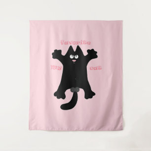 Tenture #dessin humoristique #drôle #chat jeter un oreille