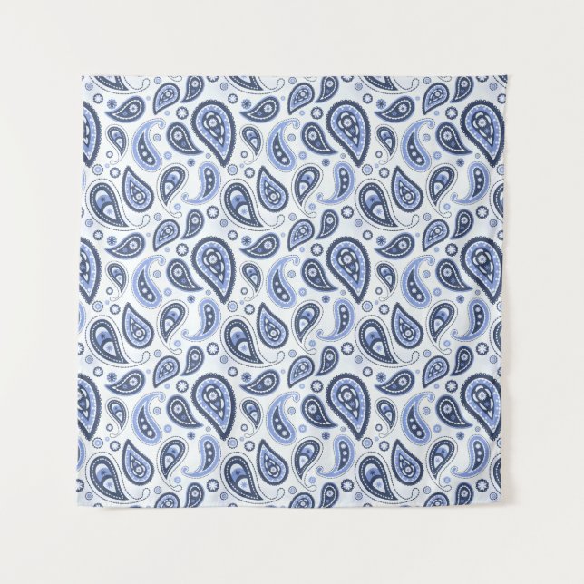Tenture Dessin imprimé paisley floral complexe (Devant)