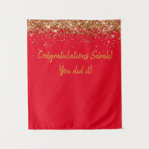 Tenture Dessin personnalisé Graduation Party Photo Booth G