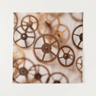 Tenture Détail de l'horloge cloisonnée, poche, montre, pré