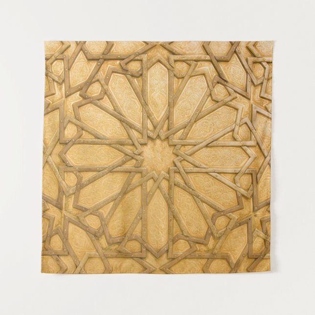 Tenture Détail traditionnel vintage de porte, Maroc (Devant)