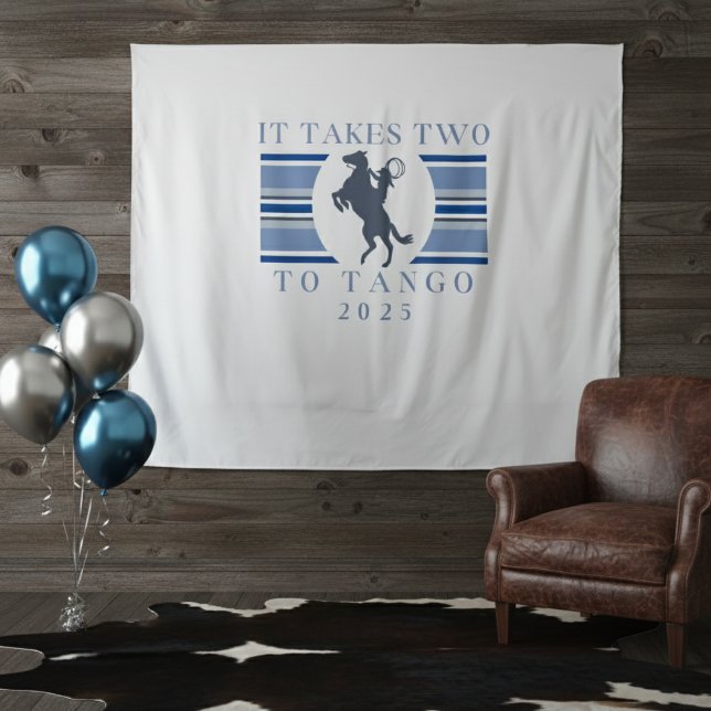 Tenture Deux à Tango - Western Bachelorette Party (Get ready to wrangle up some fun with this stylish It Takes Two to Tango bachelorette design! )