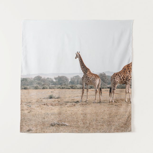 TENTURE DEUX GIRAFFES (Devant)